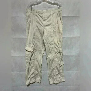 BDG x Urban Outfitters Y2K Cargo Utility Pants Wide Leg Khaki Grunge Size XL